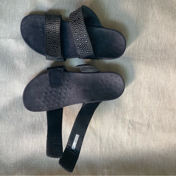 VIONIC Sz 8 Rest Samoa Studded Velcro Closure Adjustable Orthotic Insole Sandals - Picture 9 of 13